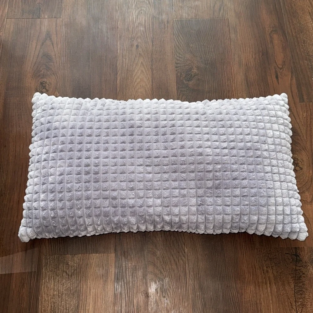 Square Design Accent Pillow Size 13 x 24 Color Lavender